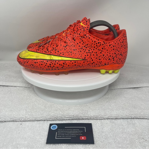 Nike Mercurial Vapor Superfly II CR7 Safari Orange Men’s 8 Soccer Cleats Italy - Picture 5 of 9